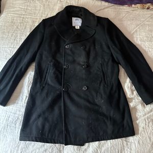 46 XL 100% Wool Men’s Pea Coat by DSCP Quarterdeck Collection